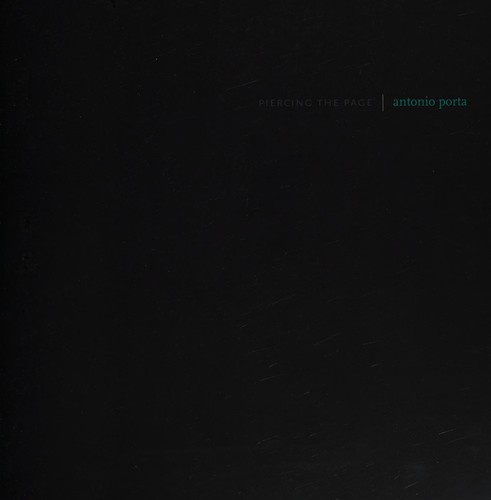 Cover of Piercing the page