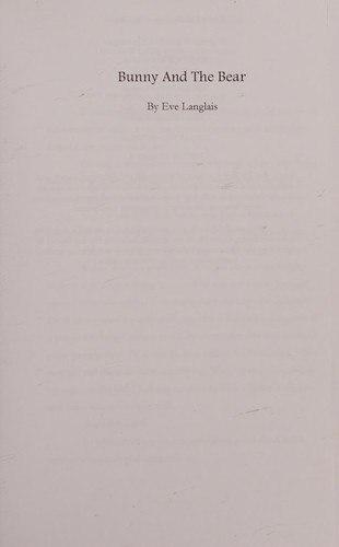 Cover of Bunny and the Bear