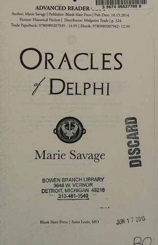 Cover of Oracles of Delphi