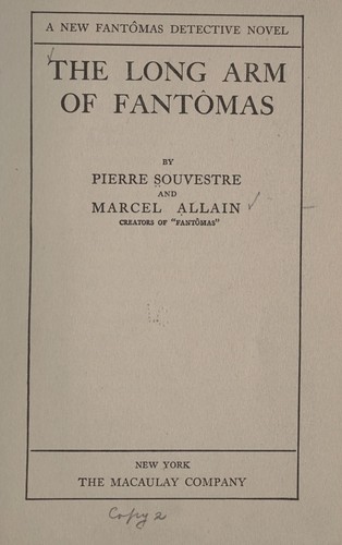 Cover of The long arm of Fantomas