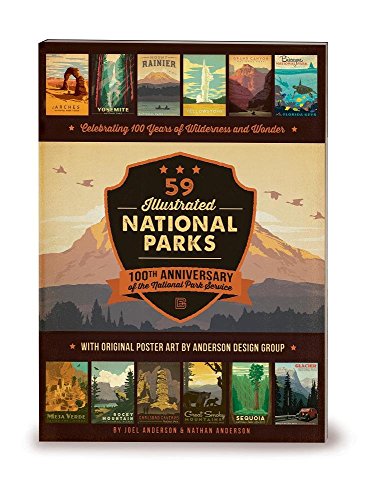 Cover of 59 Illustrated National Parks: Celebrating 100 Years of Wilderness and Wonder