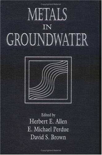 Cover of Metals in Groundwater