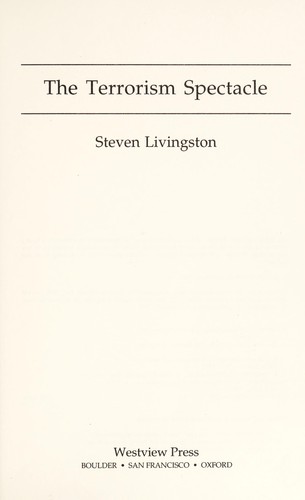 Cover of The terrorism spectacle