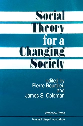 Cover of Social theory for a changing society