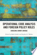 Cover of Operational Code Analysis and Foreign Policy Roles