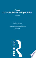 Cover of Herbert Spencer: Collected Writings