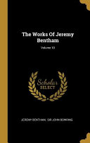 Cover of The Works Of Jeremy Bentham;
