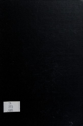 Cover of Probability and the weighing of evidence
