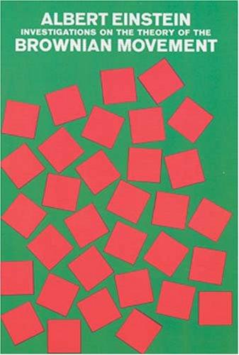 Cover of Investigations on the theory of the Brownian movement