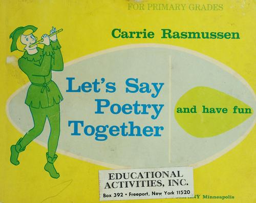Cover of Let's say poetry together and have fun