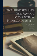 Cover of One Hundred and One Famous Poems, With a Prose Supplement