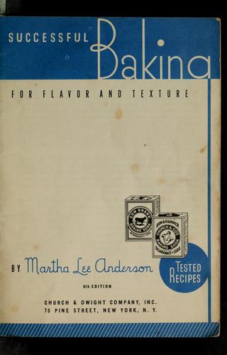 Cover of Successful baking for flavor and texture
