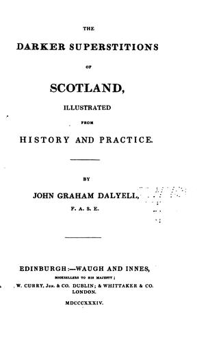 Cover of The darker superstitions of Scotland