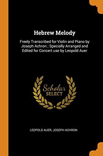Cover of Hebrew Melody