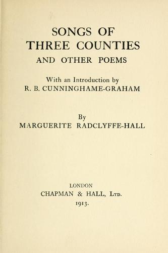 Cover of Songs of three counties