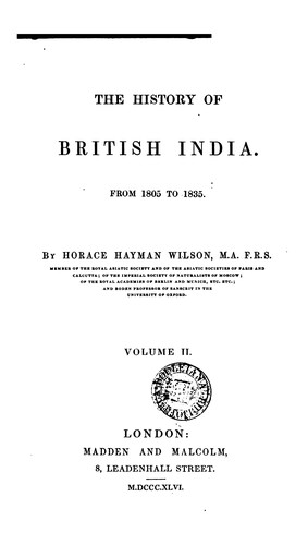Cover of The history of British India