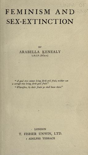 Cover of Feminism and sex-extinction