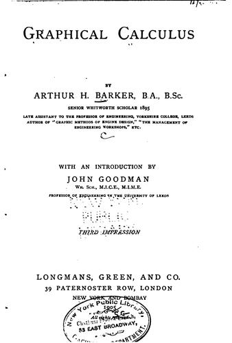 Cover of Graphical calculus