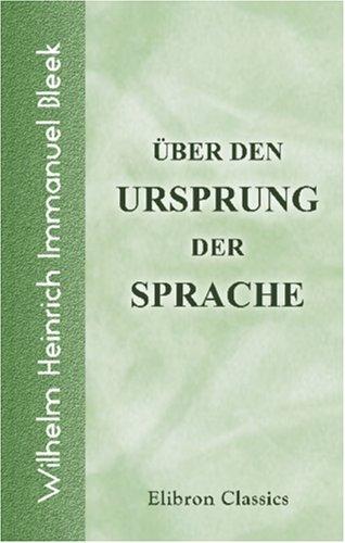 Cover of Über den Ursprung der Sprache