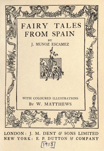 Cover of Fairy tales from Spain