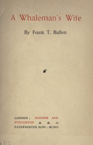 Cover of A whaleman's wife