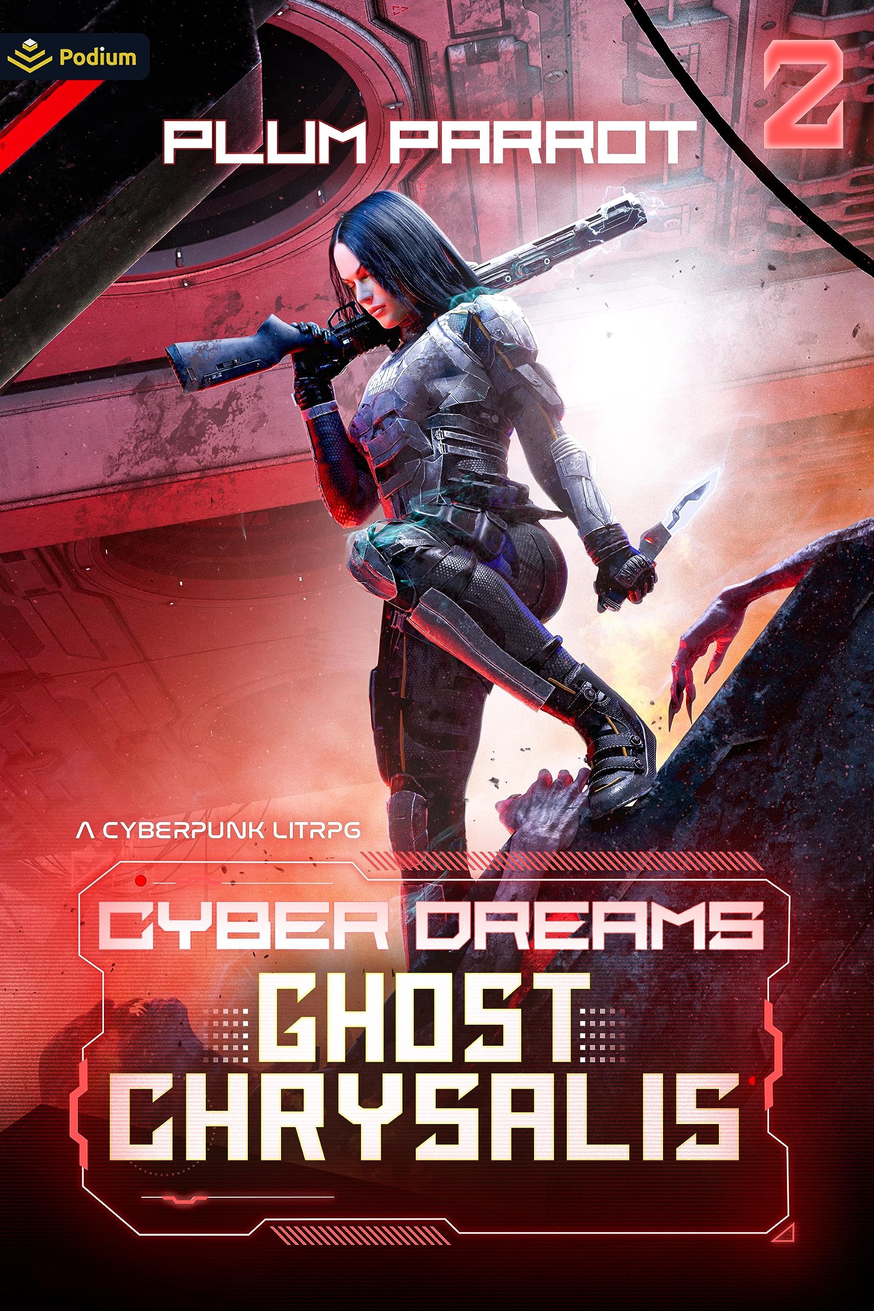 Cover of Ghost Chrysalis: A Dystopian Sci-Fi Adventure