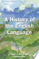 Cover of A History of the English Language