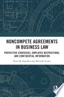 Cover of Noncompete Agreements in Business Law