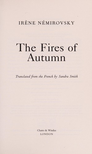 Cover of The Fires of Autumn