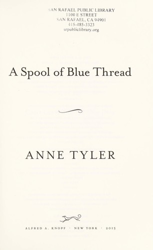 Cover of A Spool of Blue Thread