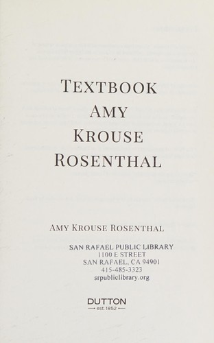Cover of Textbook Amy Krouse Rosenthal