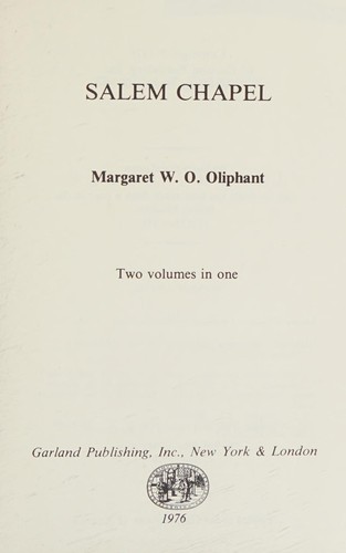 Cover of Salem Chapel