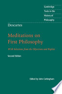 Cover of Descartes: Meditations on First Philosophy