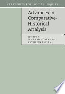 Cover of Advances in Comparative-Historical Analysis