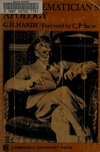 Cover of A mathematician's apology