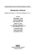 Cover of Biomolecular materials