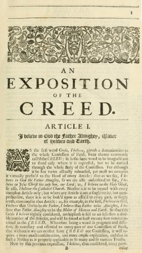 Cover of An exposition of the creed