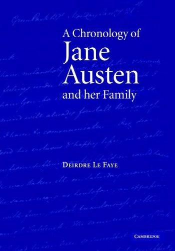 Cover of A Chronology of Jane Austen and her Family