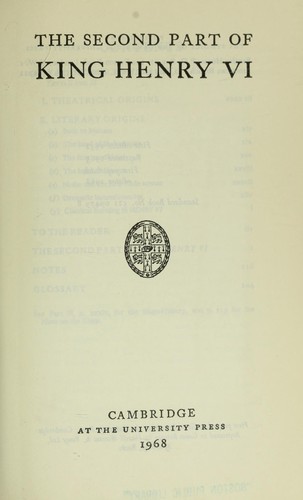 Cover of Henry VI, Part 2