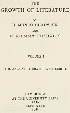 Cover of The Growth of Literature, Volume 2