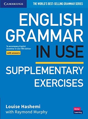 Cover of English Grammar in Use Supplementary Exercises Book with Answers