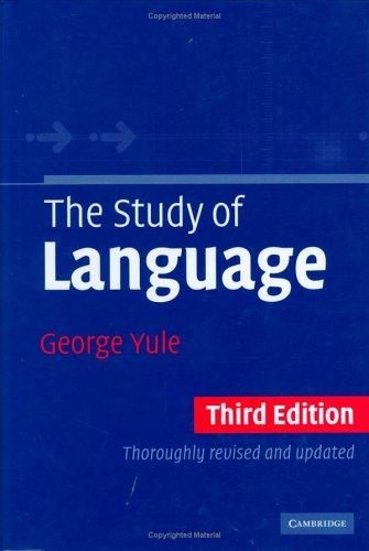 Cover of The study of language