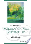 Cover of A Companion to Modern Chinese Literature