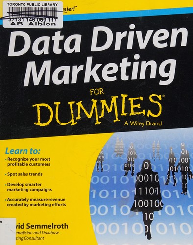Cover of Data Driven Marketing for Dummies