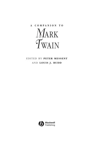 Cover of A Companion to Mark Twain