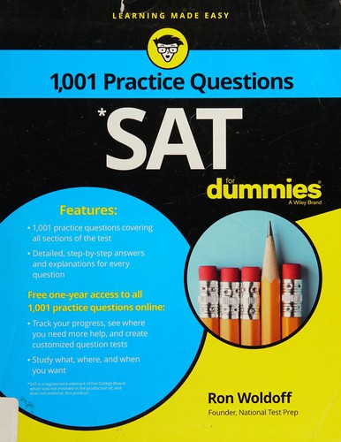 Cover of 1,001 SAT Practice Questions for Dummies