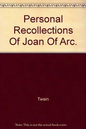 Cover of Personal Recollections of Joan of Arc