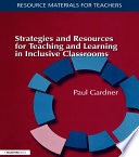 Cover of Strategies and Resources for Teaching and Learning in Inclusive Classrooms