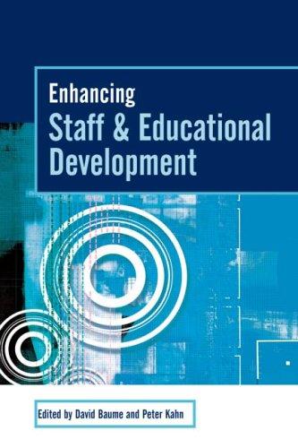 Cover of Enhancing staff and educational development