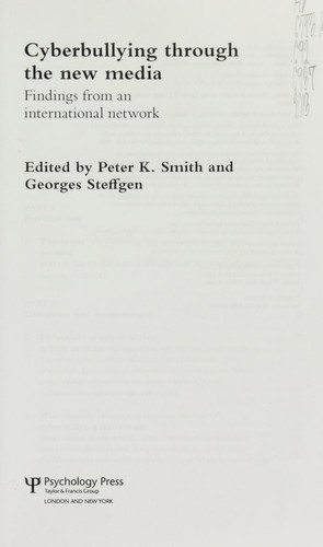 Cover of Cyberbullying through the new media